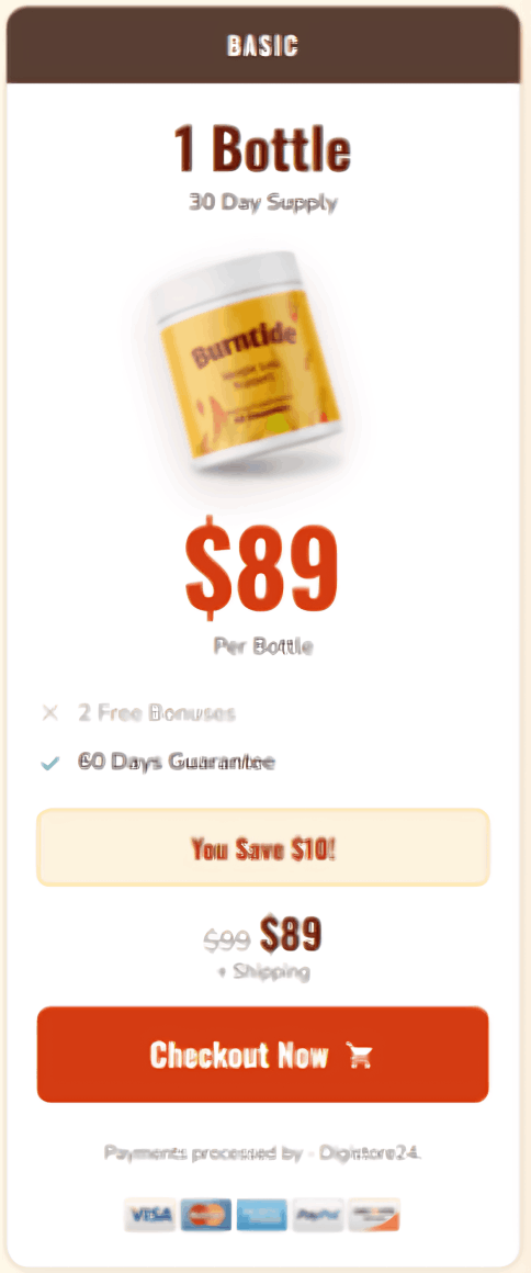 Burntide offer price