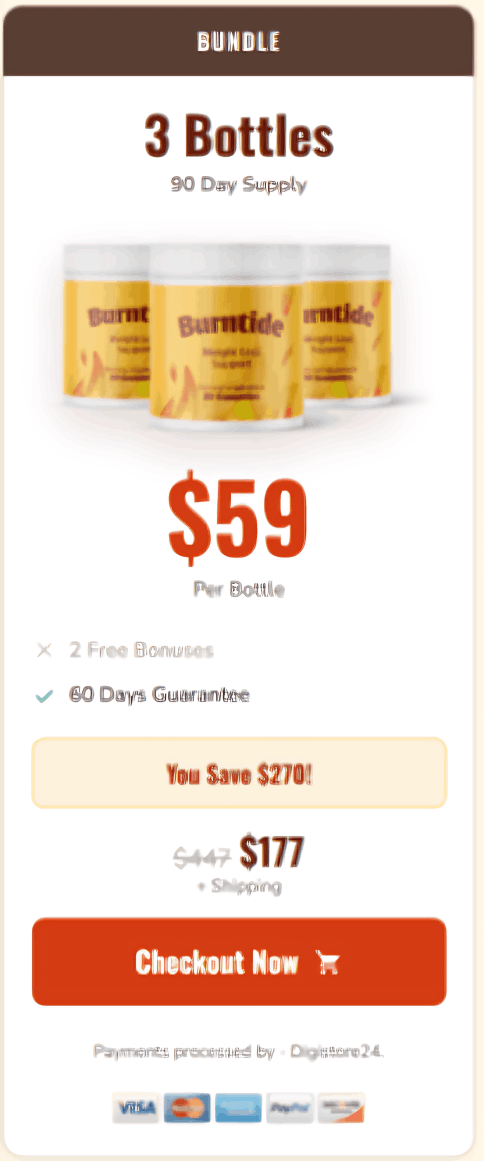 Burntide offer price